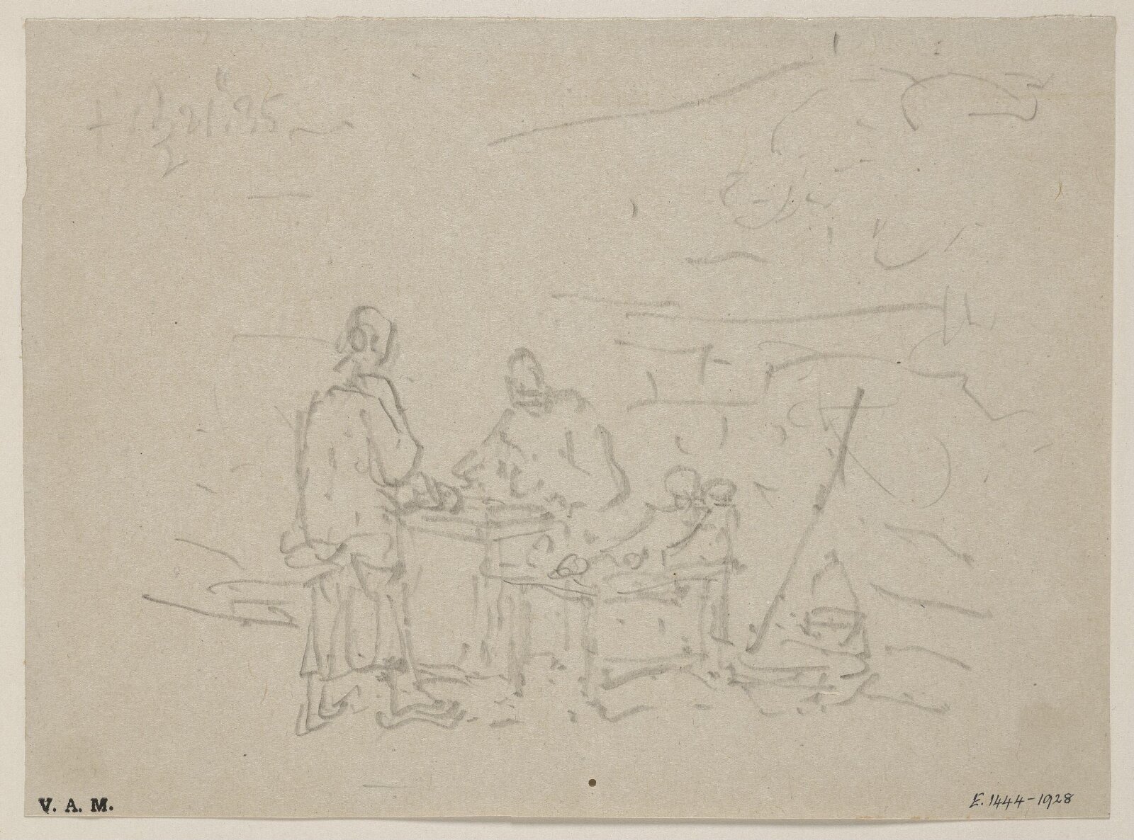 Figures by a street stall, George Chinnery, 21/09/1835
