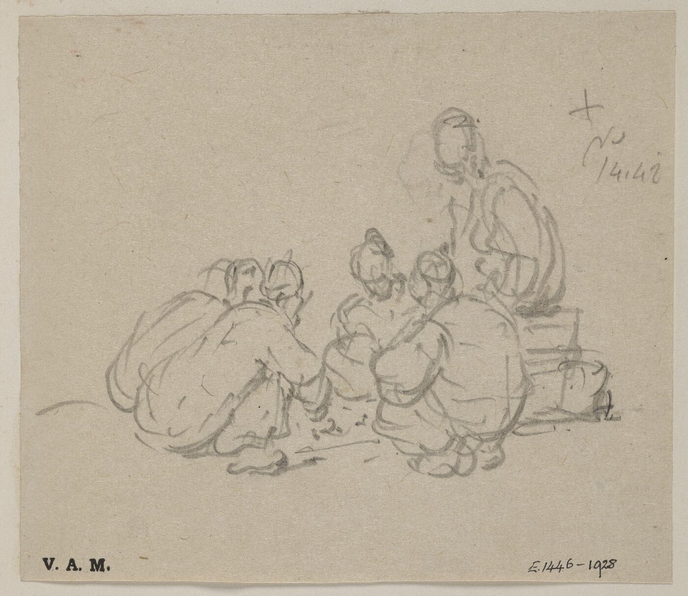 George Chinnery, A group of crouching figures