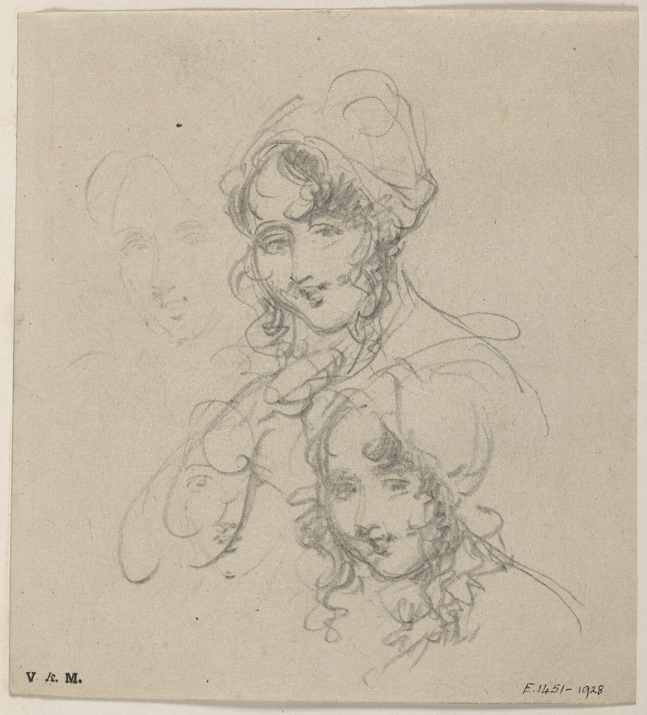 George Chinnery, Three sketches of a Western woman