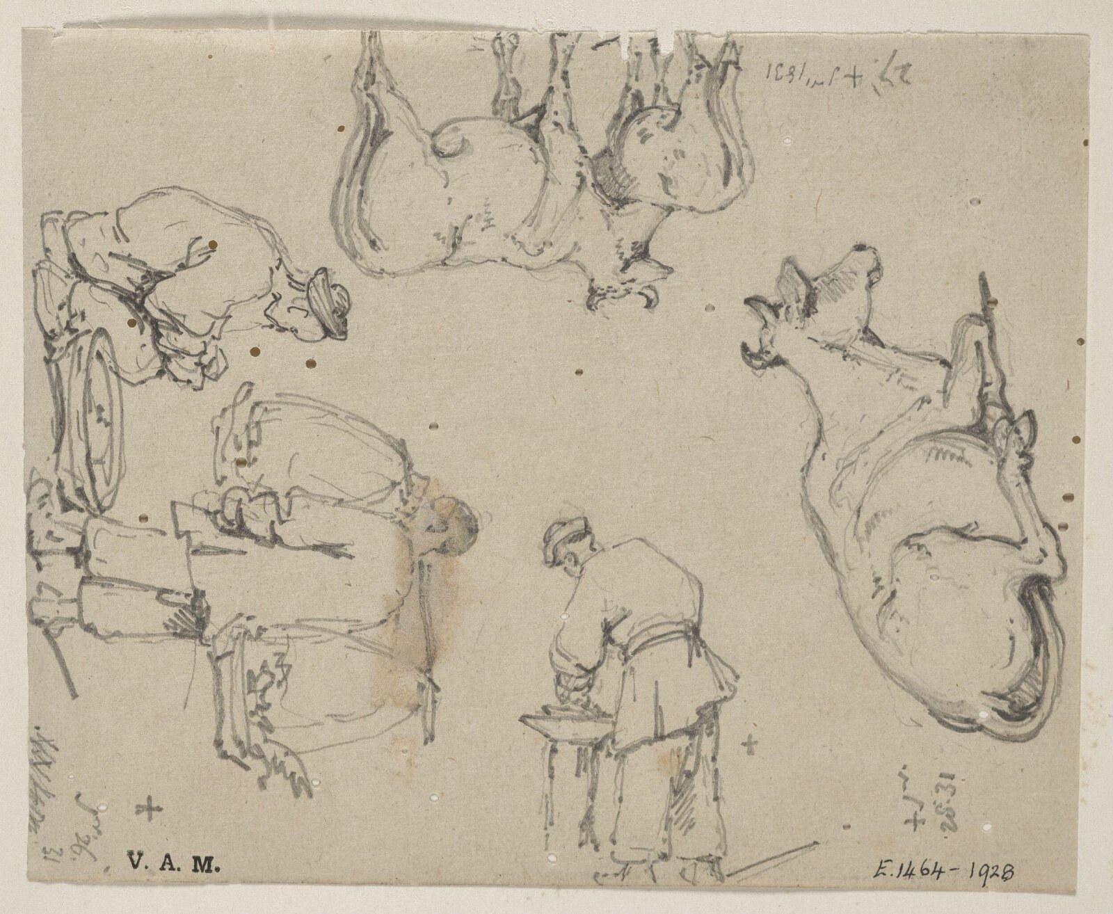 Chinese figures and cattle, George Chinnery, 26/01/1831 - 28/01/1831