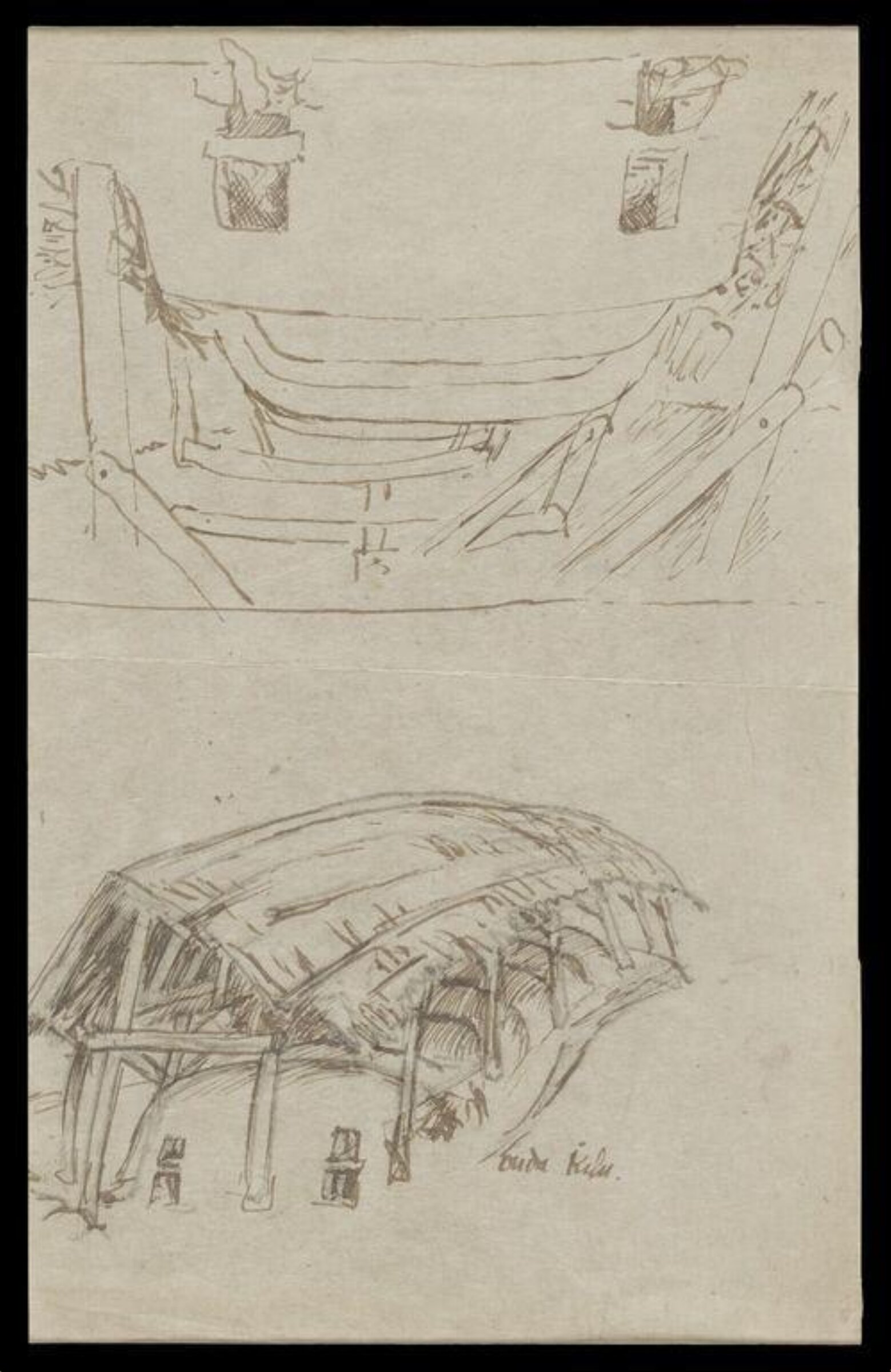Drawing, Bernard Leach, 1954