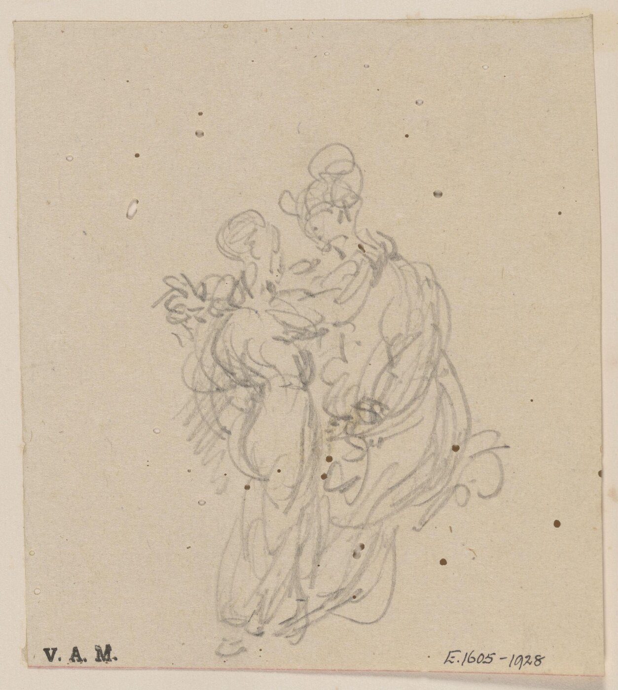 George Chinnery, A sketch of an embracing couple