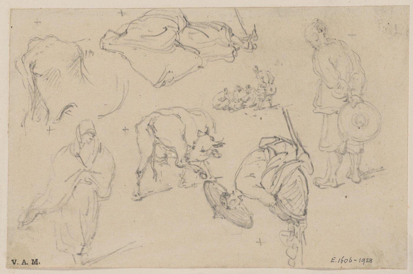 George Chinnery, Chinese figures and cattle