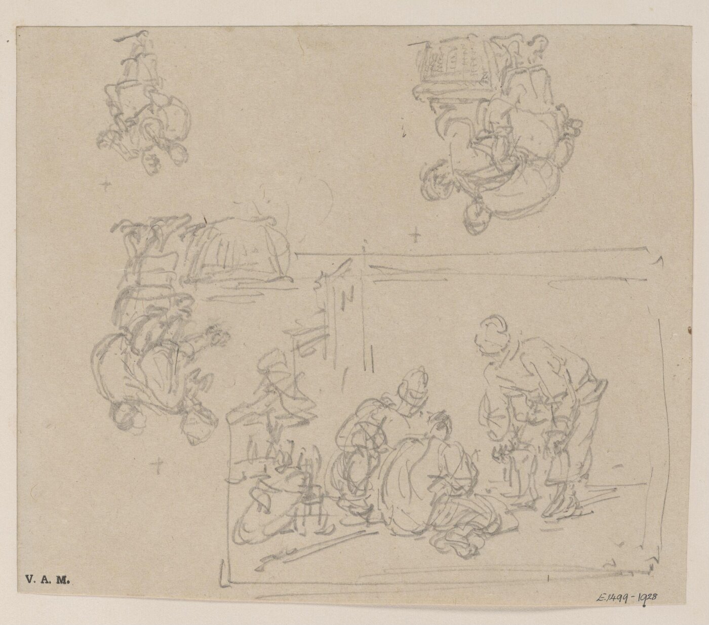 George Chinnery, Sketches of Chinese figures