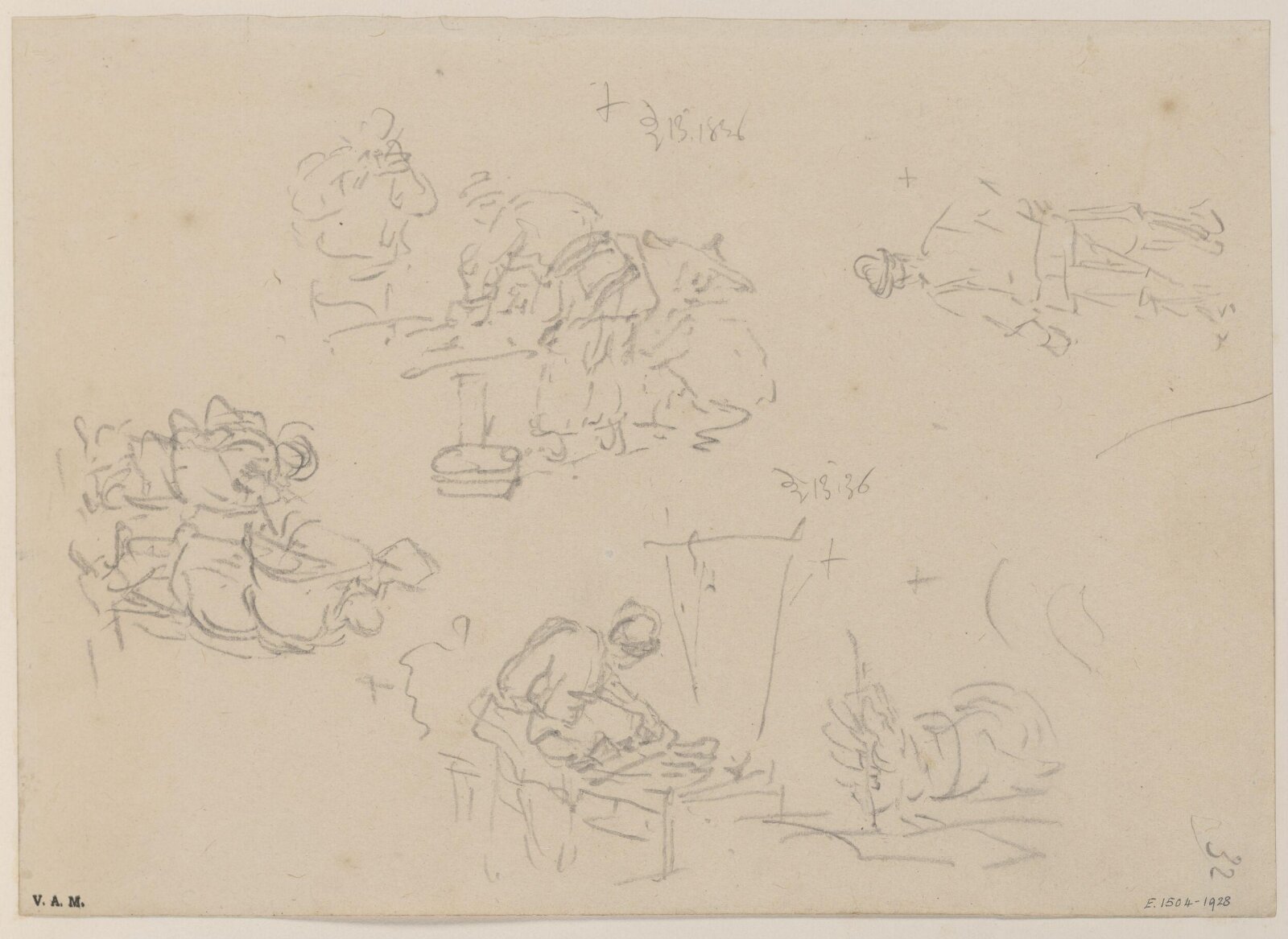 Chinese figures, George Chinnery, 29/09/1825 - 30/05/1852