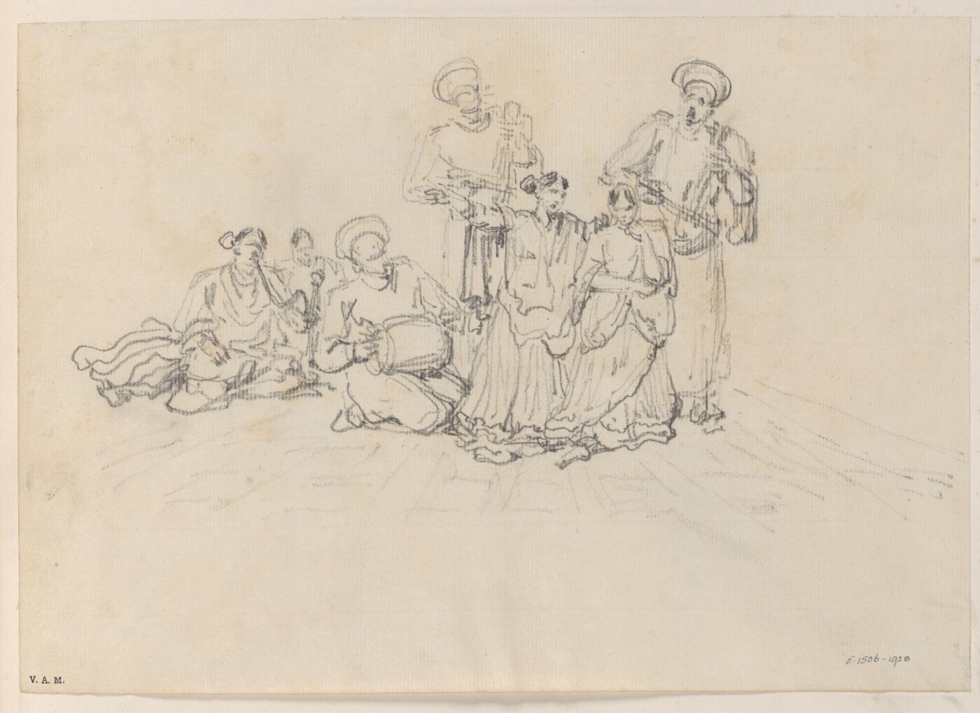 George Chinnery, A group of Indian musicians and dancers