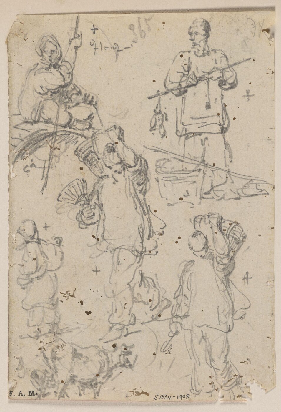 George Chinnery, Sketches of Chinese figures
