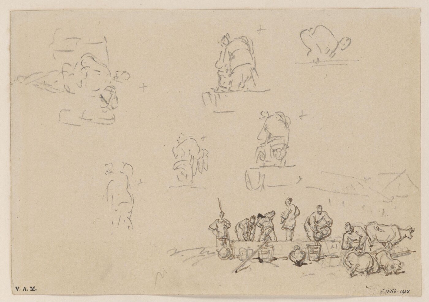 George Chinnery, Sketches of Chinese figures