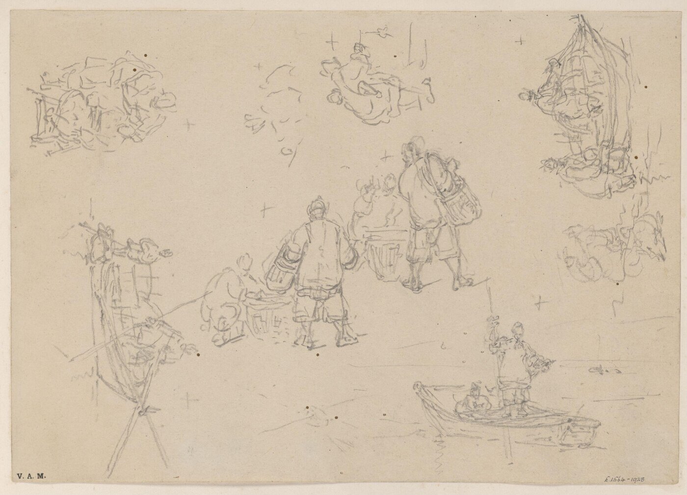 George Chinnery, Boatpeopleand other figures