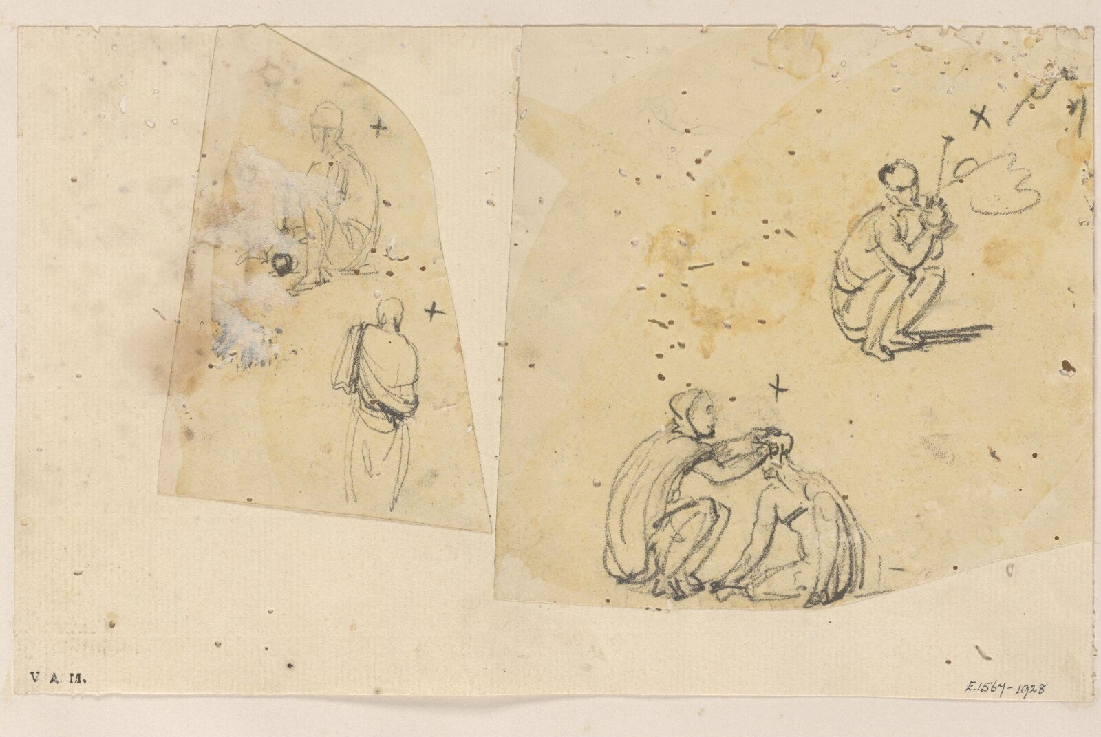 Indian figures, George Chinnery, 21/12/1802 -13/07/1825