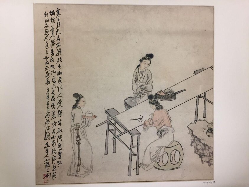 Using a Longer Thread on the Day of the Winter Solstice (1841) by Su Liupeng