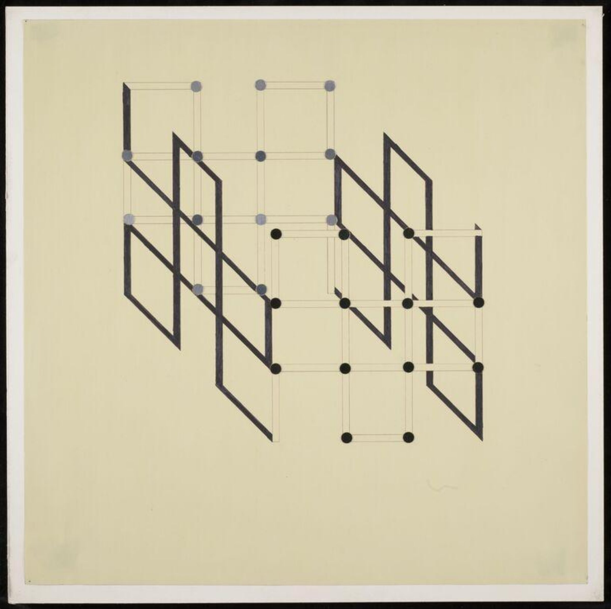 Drawing for Relief 1967-68, Gillian Wise, 1968