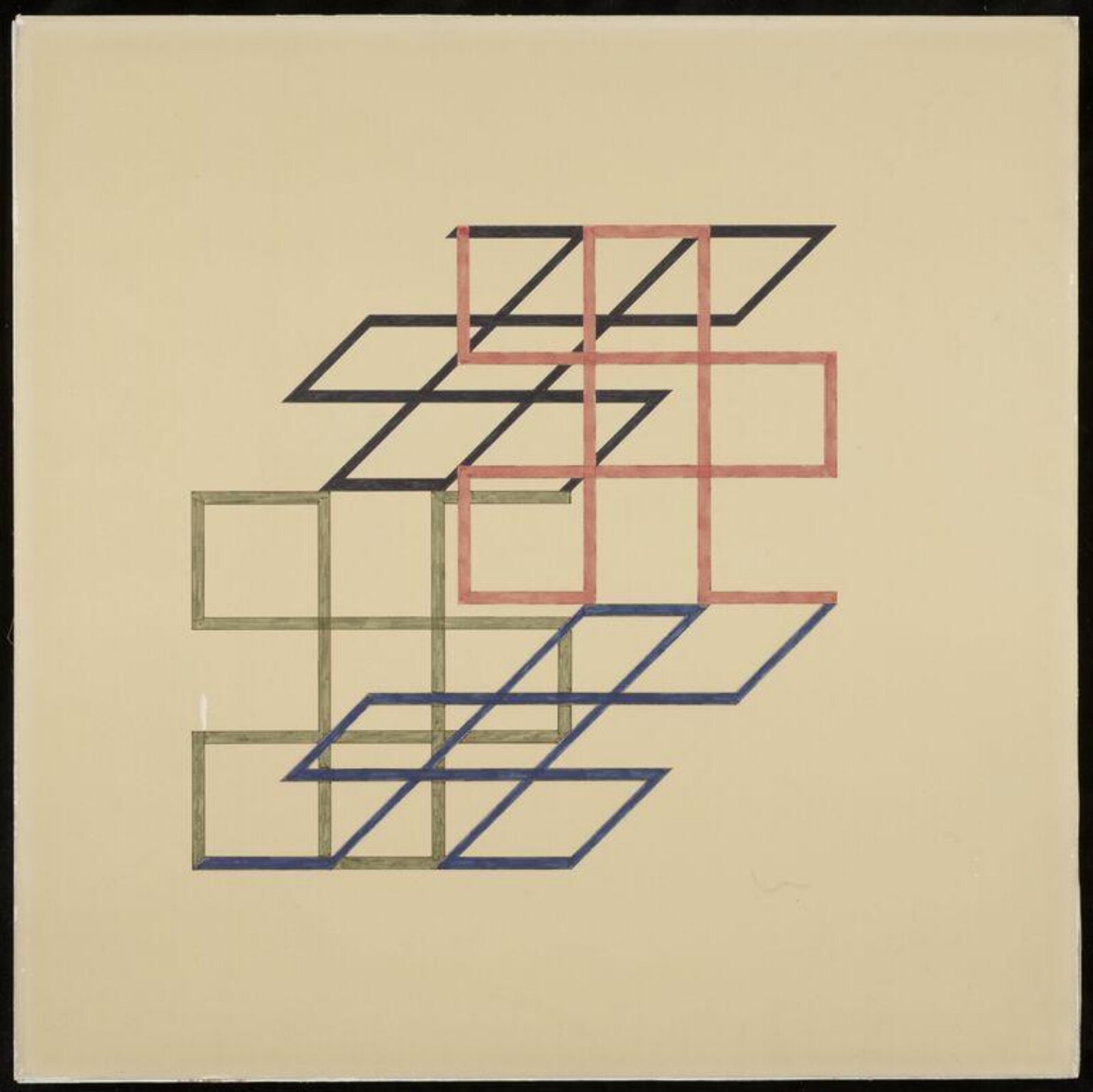 Drawing for Relief 1967-68, Gillian Wise, 1967-68