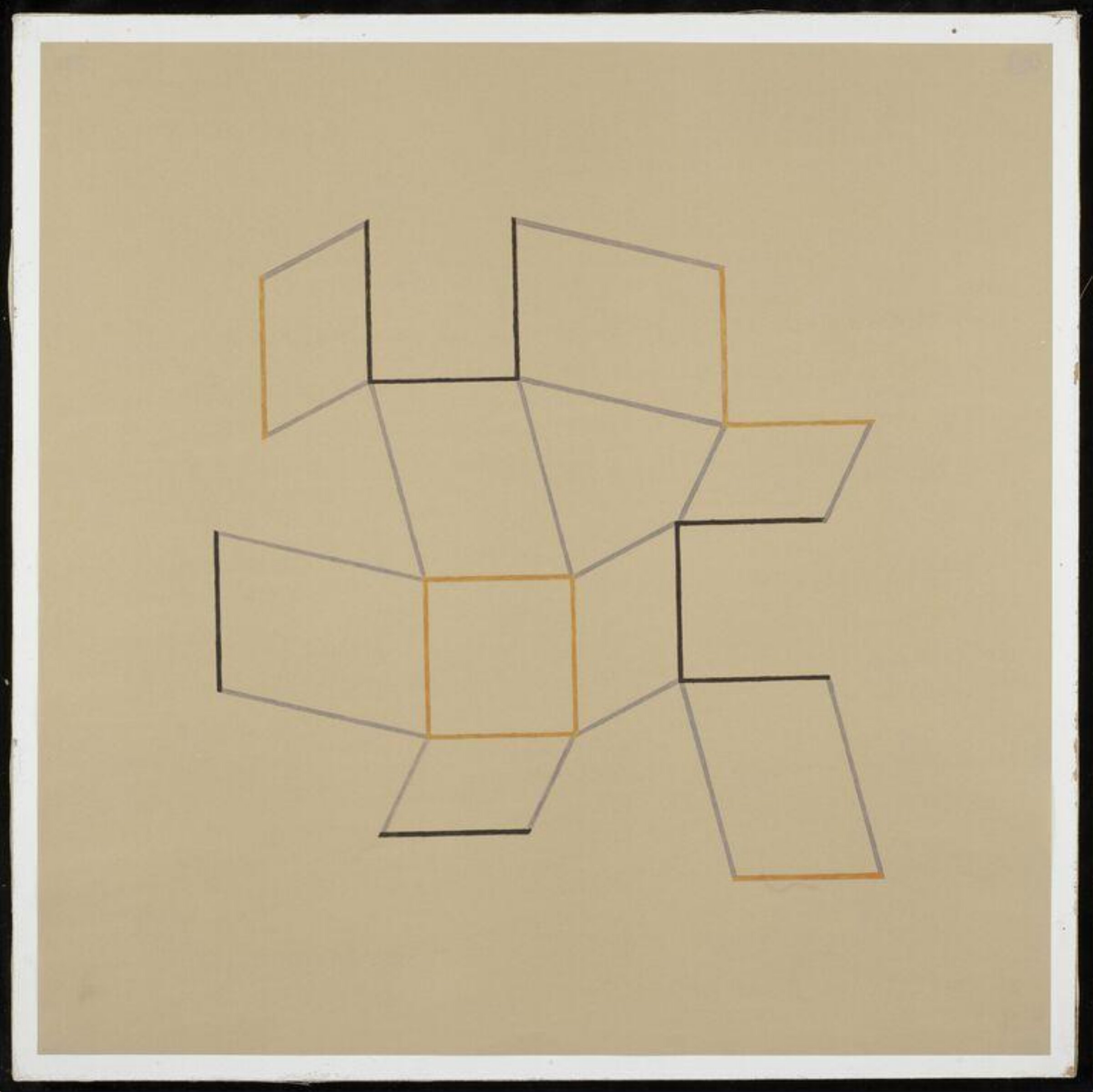Drawing for Relief 1967-68, Gillian Wise, 1967-68