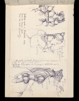 Sketchbook of Fashion Drawings