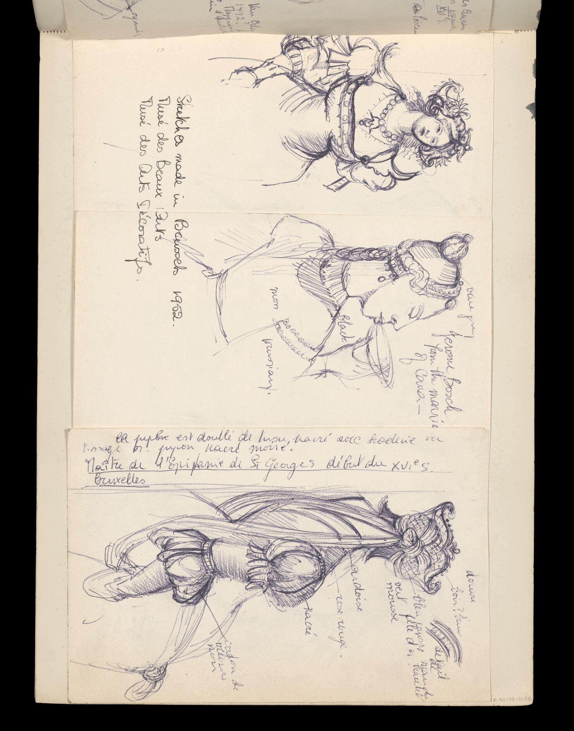 Sketchbook of Fashion Drawings