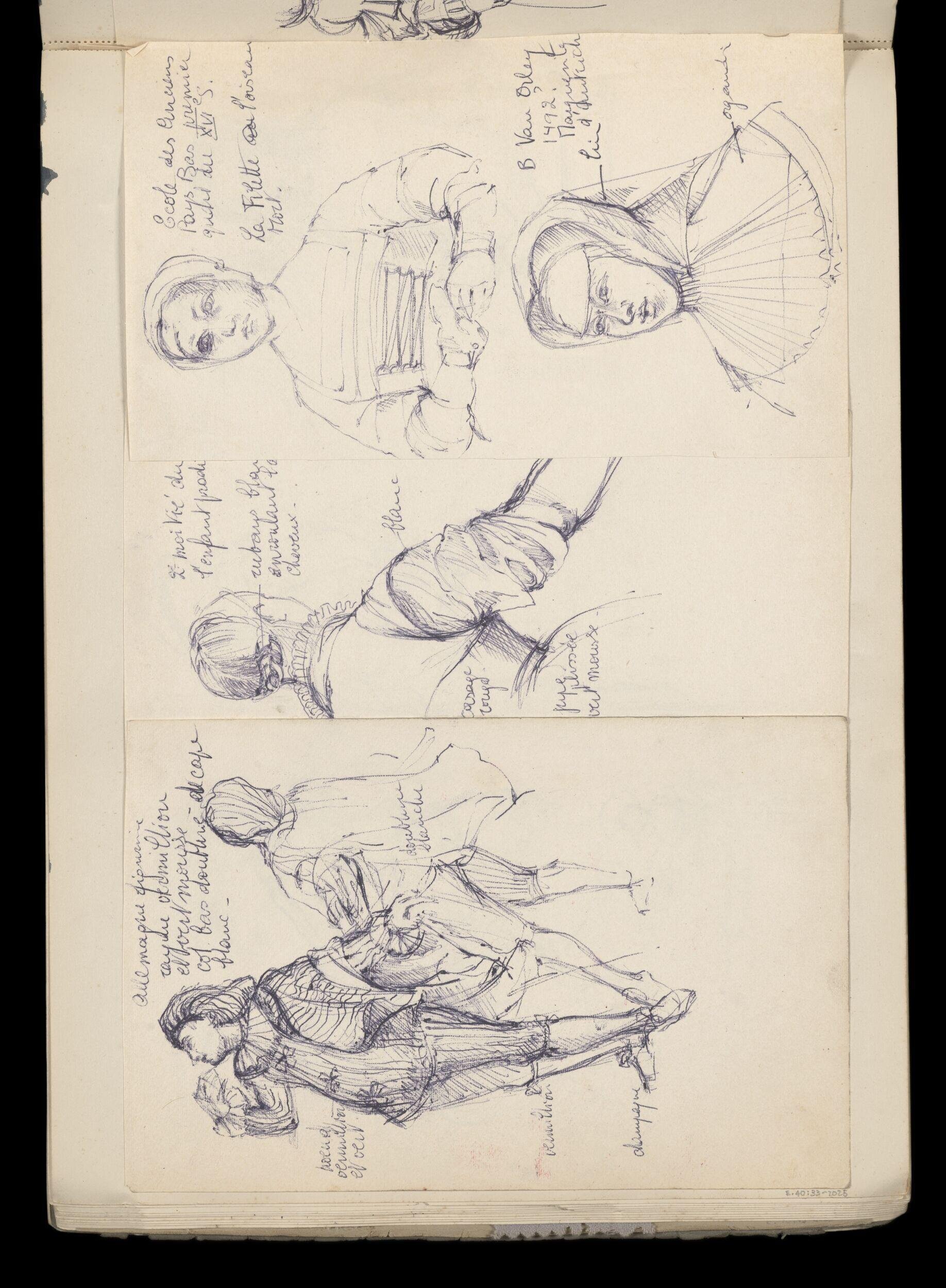Sketchbook of Fashion Drawings