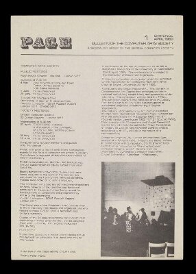 Page: bulletin of the Computer Arts Society, no. 1
