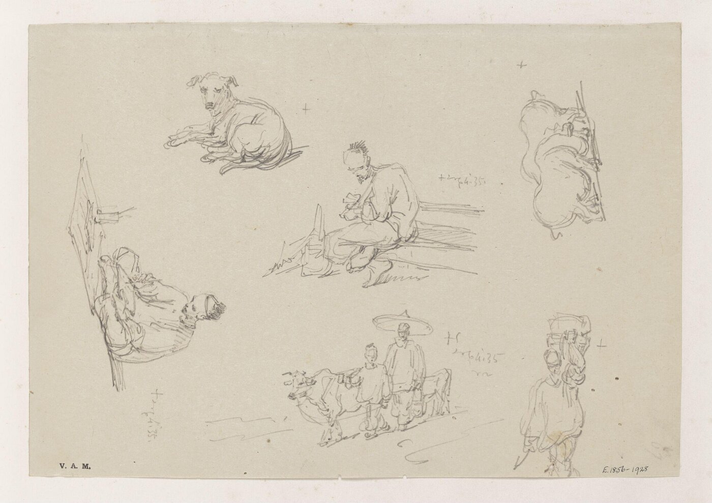 George Chinnery, Chinese figures and animals