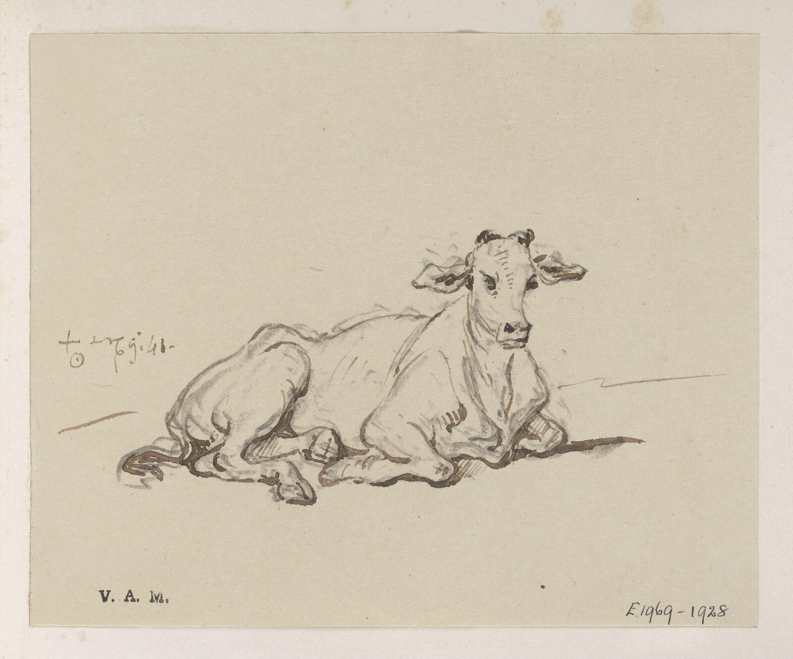 A cow, George Chinnery, 09/08/1841