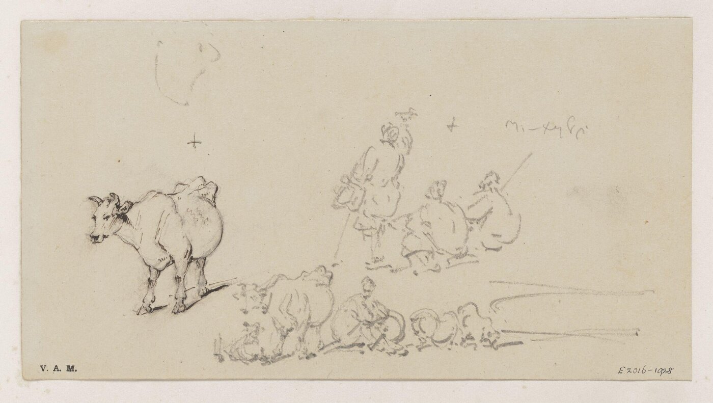 George Chinnery, Grouped figures and animals