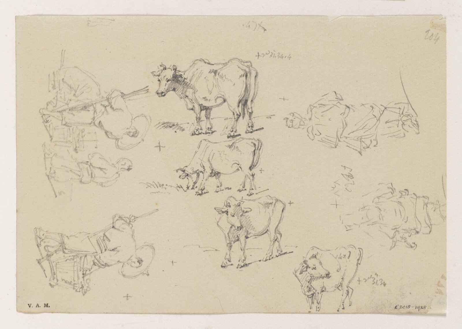 Figures and cattle, George Chinnery, 31/03/1834