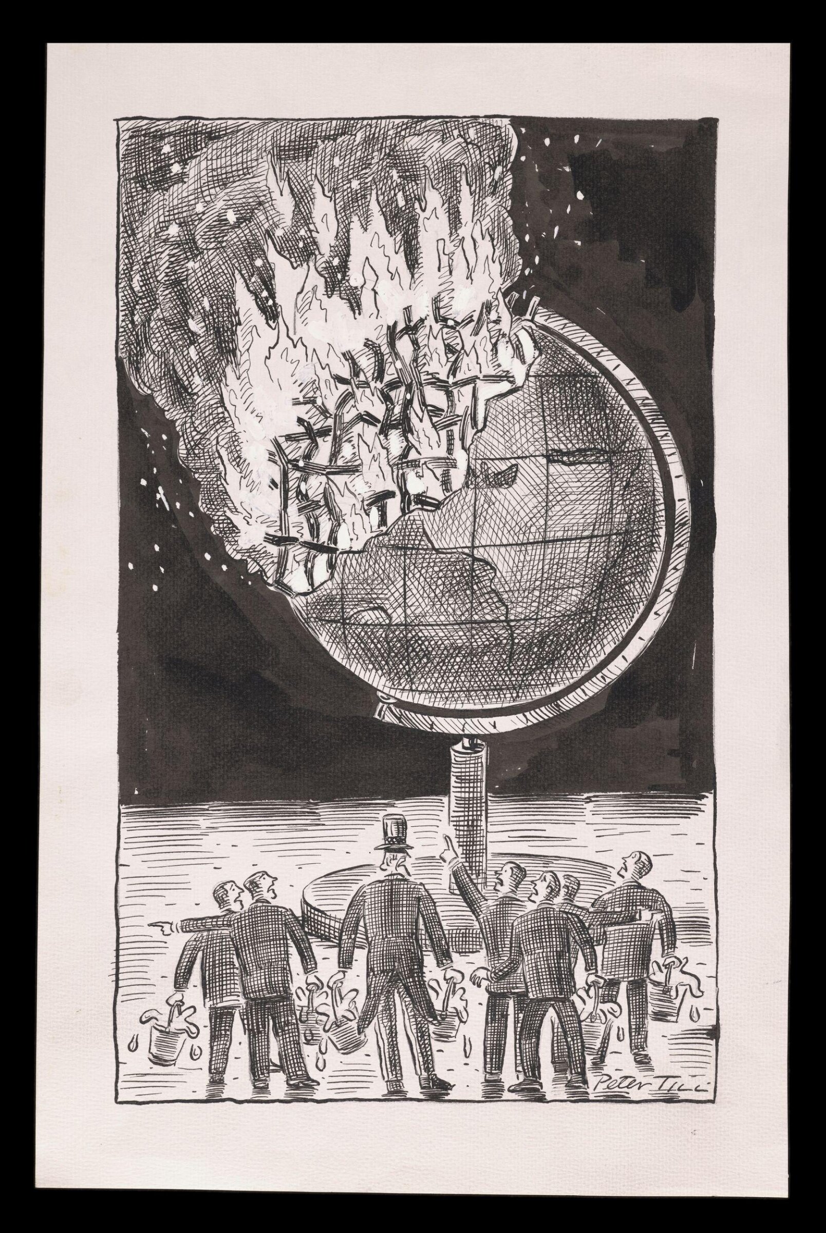 Drawing, Peter Till, 17 September 2001