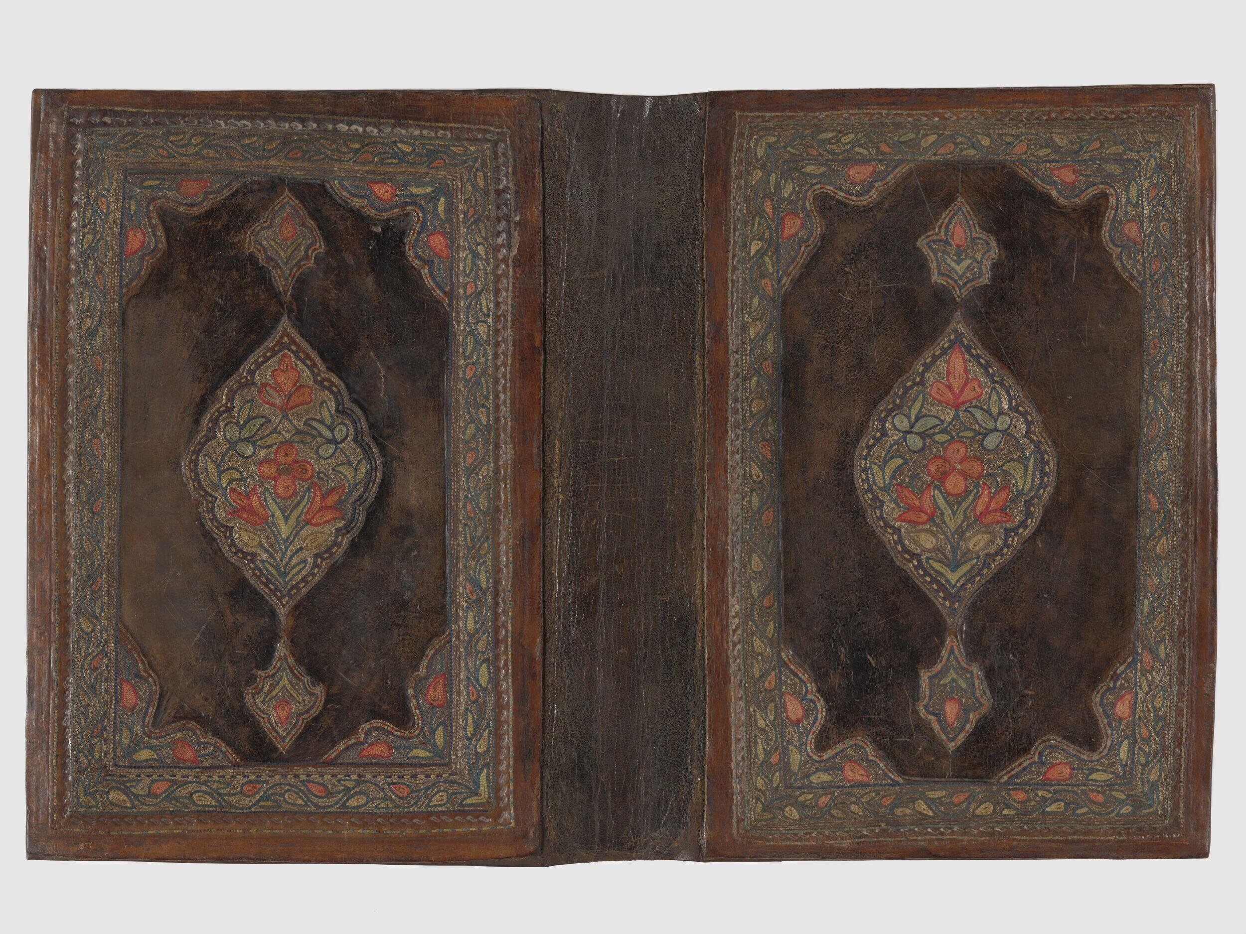 An embroidered bookbinding