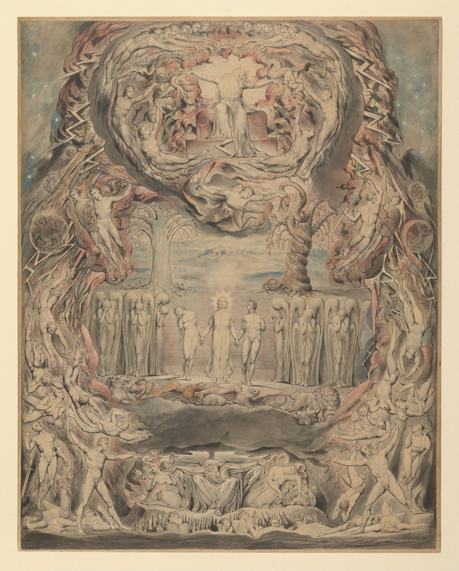 The Fall of Man, Уильям Блейк, 1807