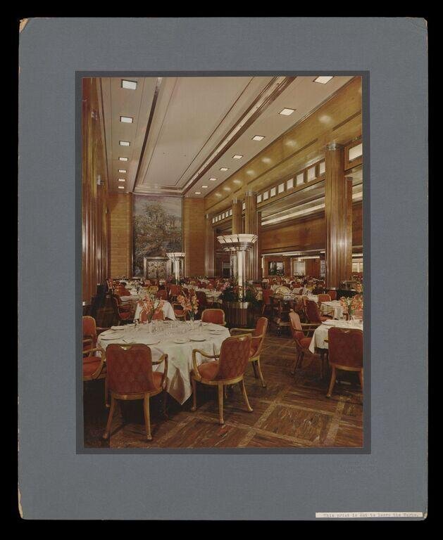 RMS. Queen Mary, cabinet restaurant