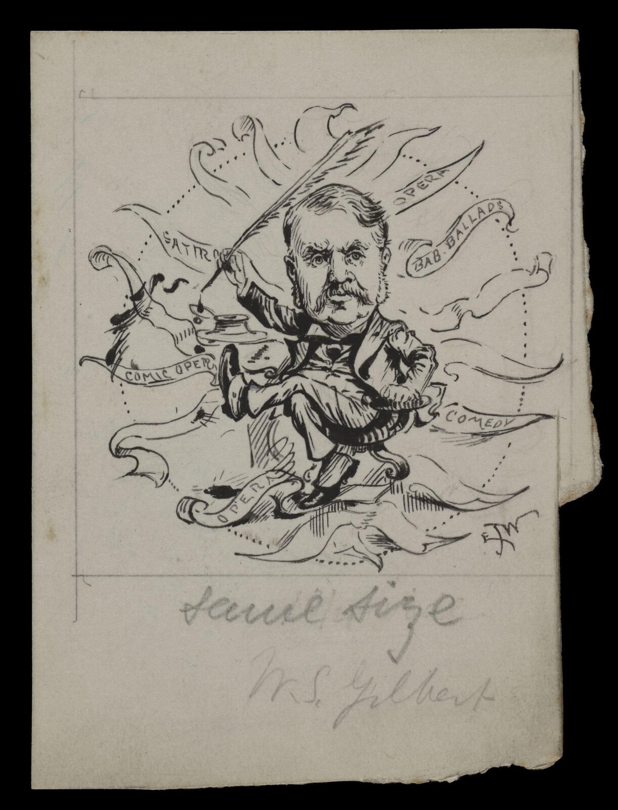Drawing, E.J. Wheeler, ca. 1890s