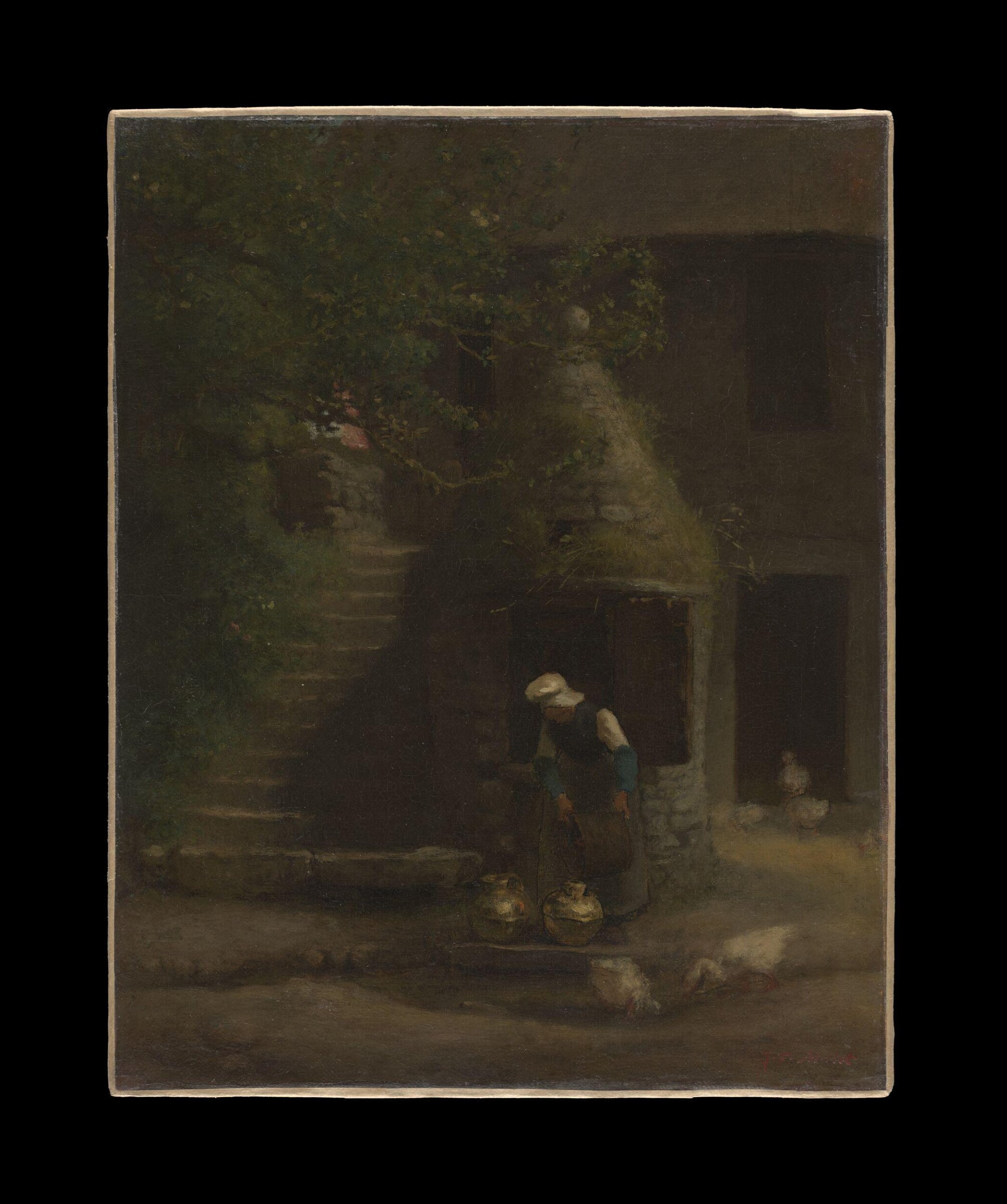 The Well at Gruchy, Jean-François Millet, 1854