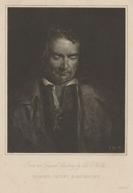 Portrait of a man from an original painting by Sir D. Wilkie, July 7, 1841