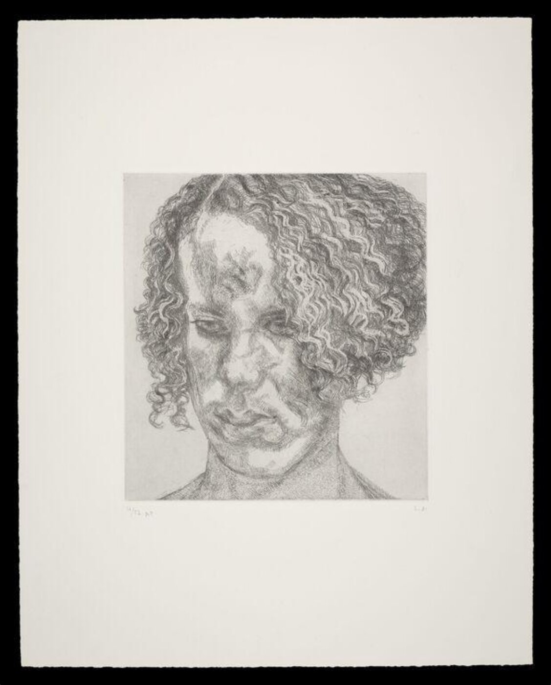 Lucian Freud, Girl with Fuzzy Hair