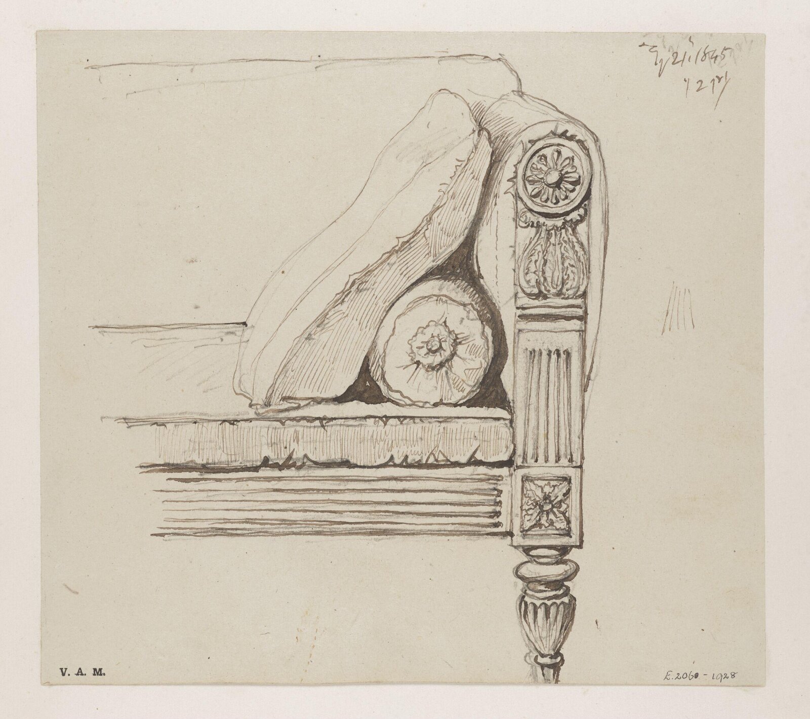 A settee, Macau, George Chinnery, 21/10/1845