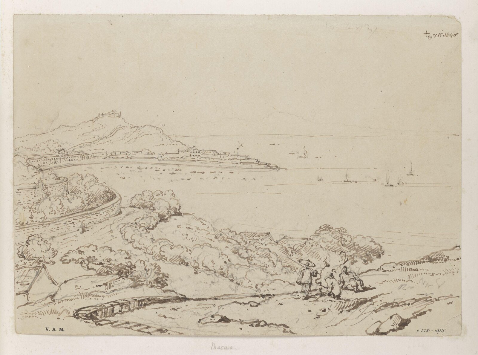 Drawing, George Chinnery, 15/05/1840