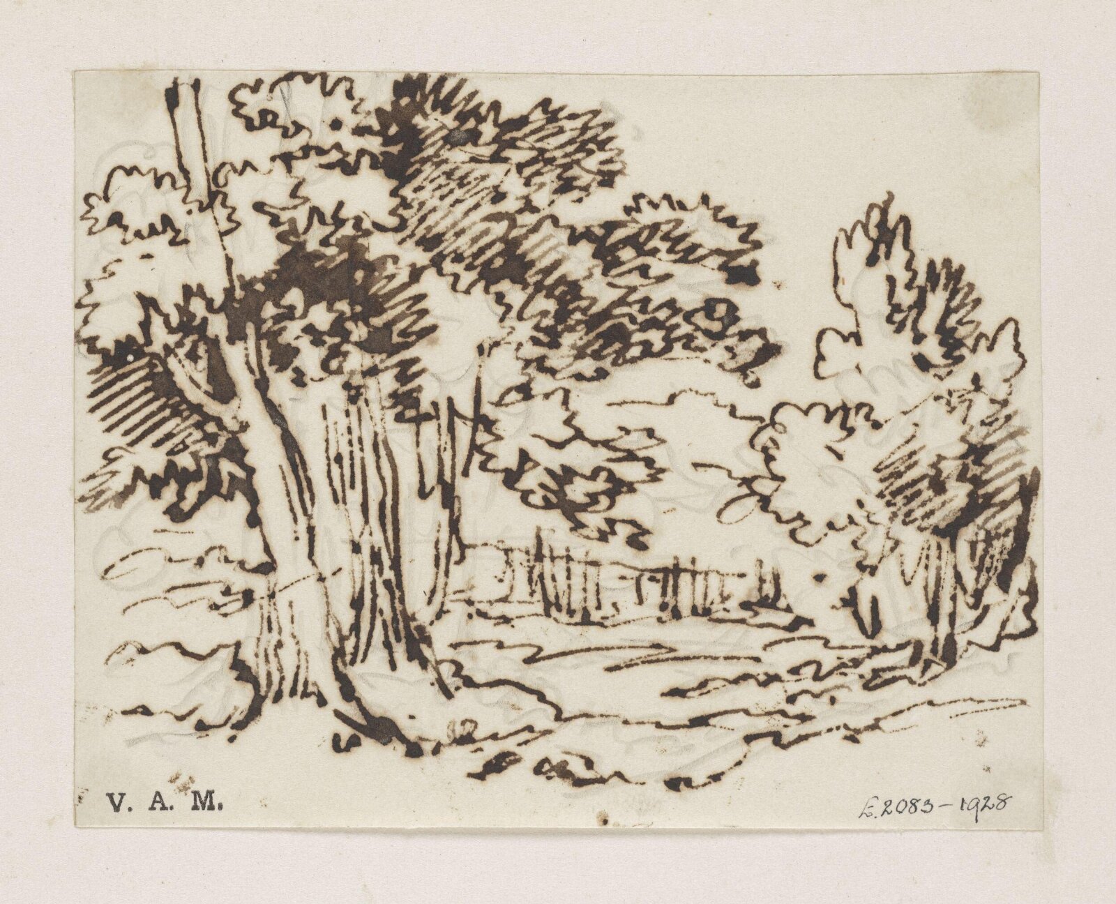A landscape with trees, George Chinnery, 21/12/1802 - 30/05/1852