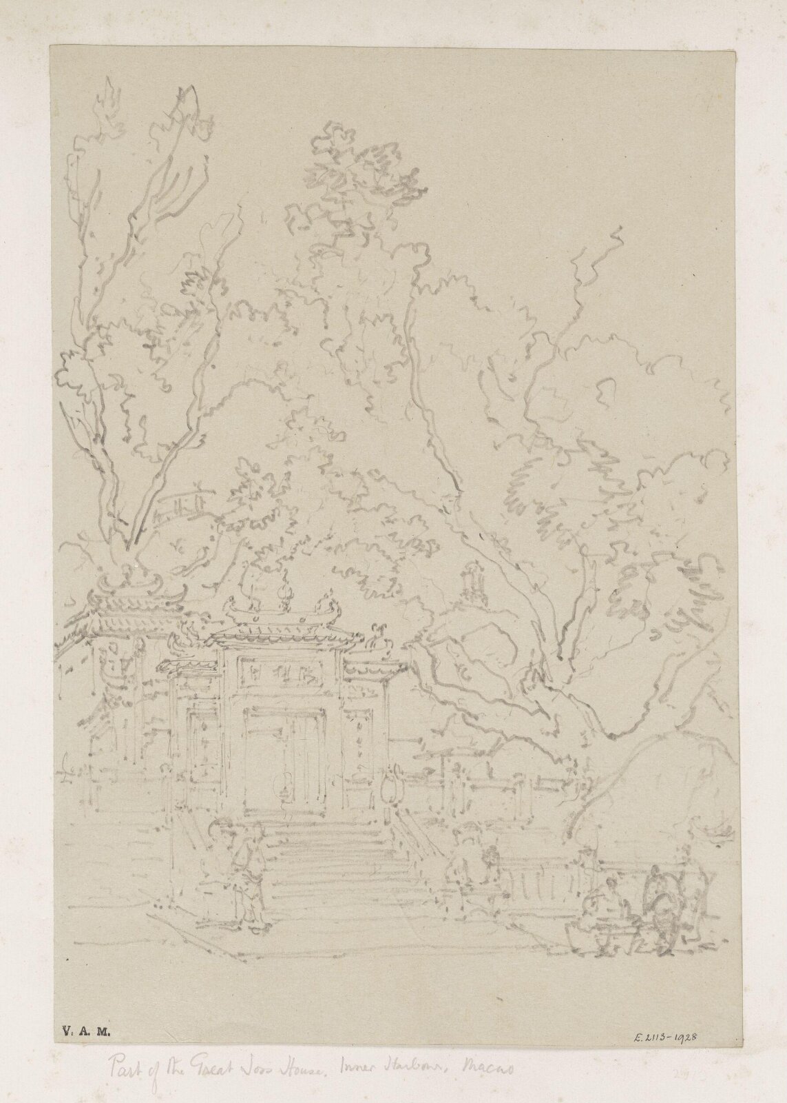The A-Ma temple, Macau, George Chinnery, 29/09/1825 - 30/05/1852