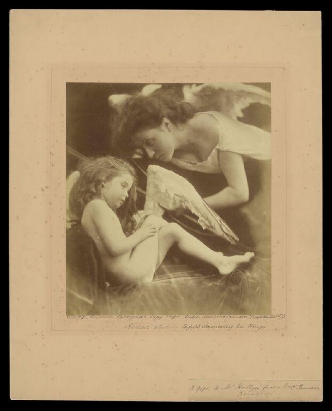 Cameron, Julia Margaret, Venus Chiding Cupid and Removing His Wings