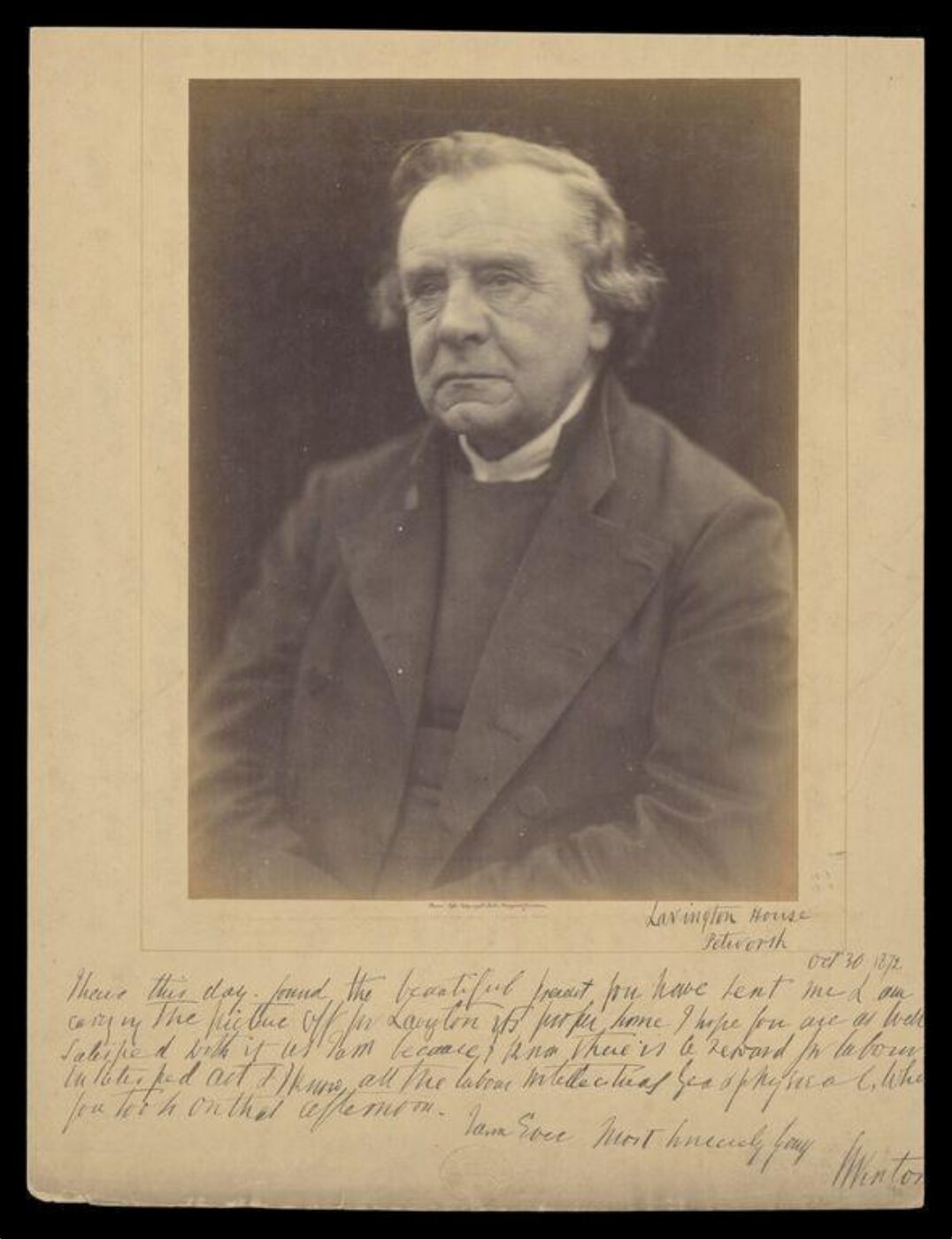 Julia Margaret Cameron, The Lord Bishop of Winchester, Samuel Wilberforce