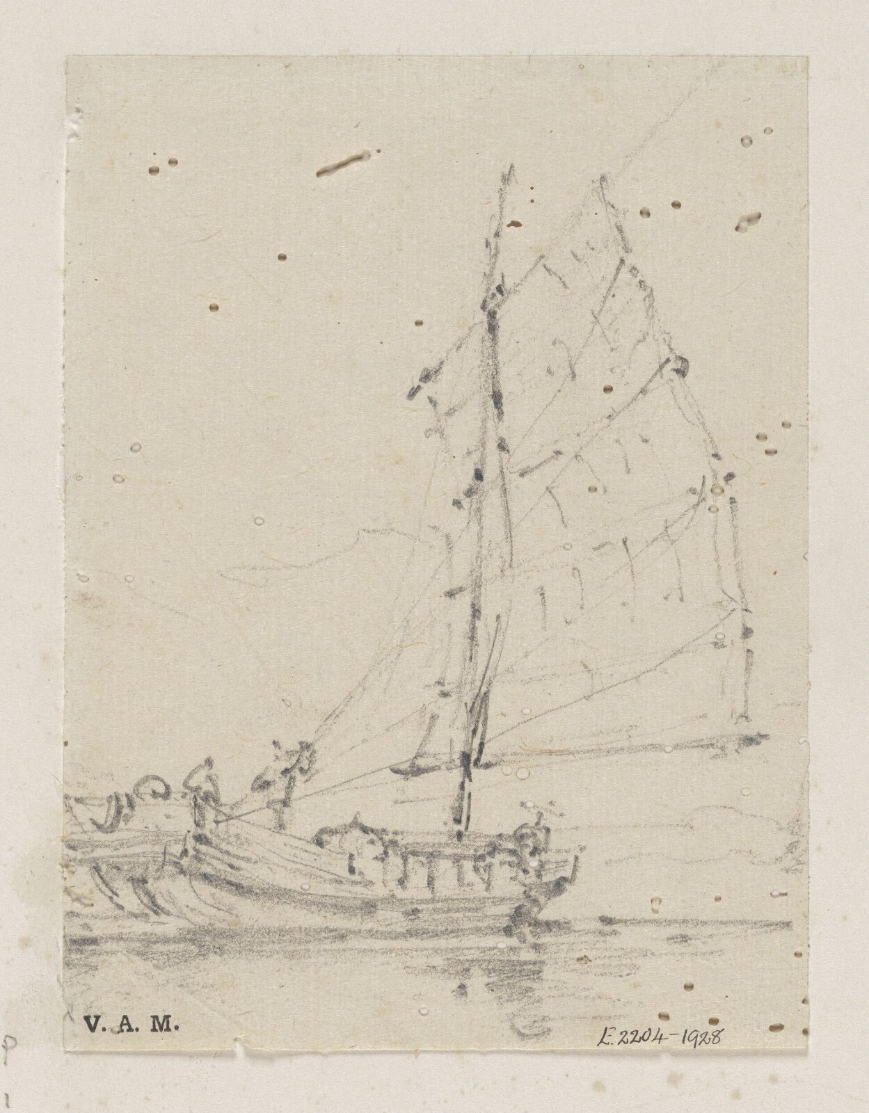 A junk under sail, George Chinnery, 29/09/1825 - 30/05/1852