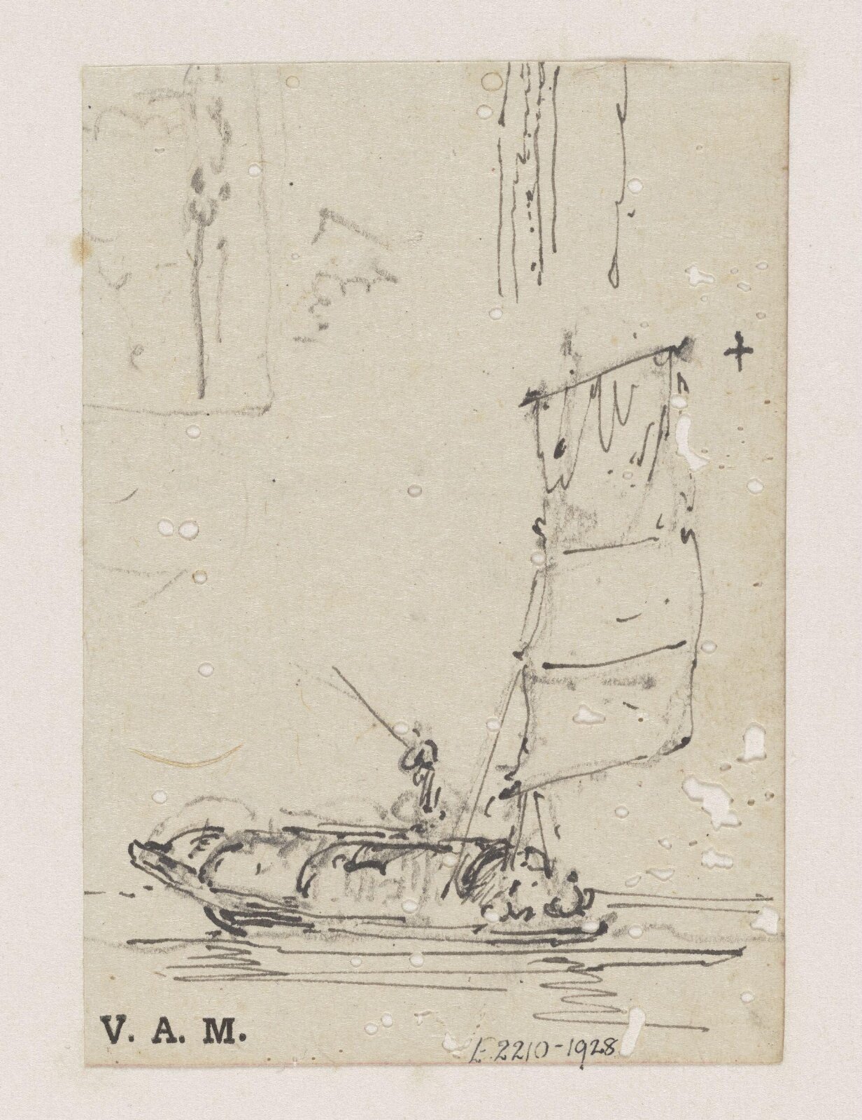 A small boat under sail, George Chinnery, 29/09/1825 - 30/05/1852