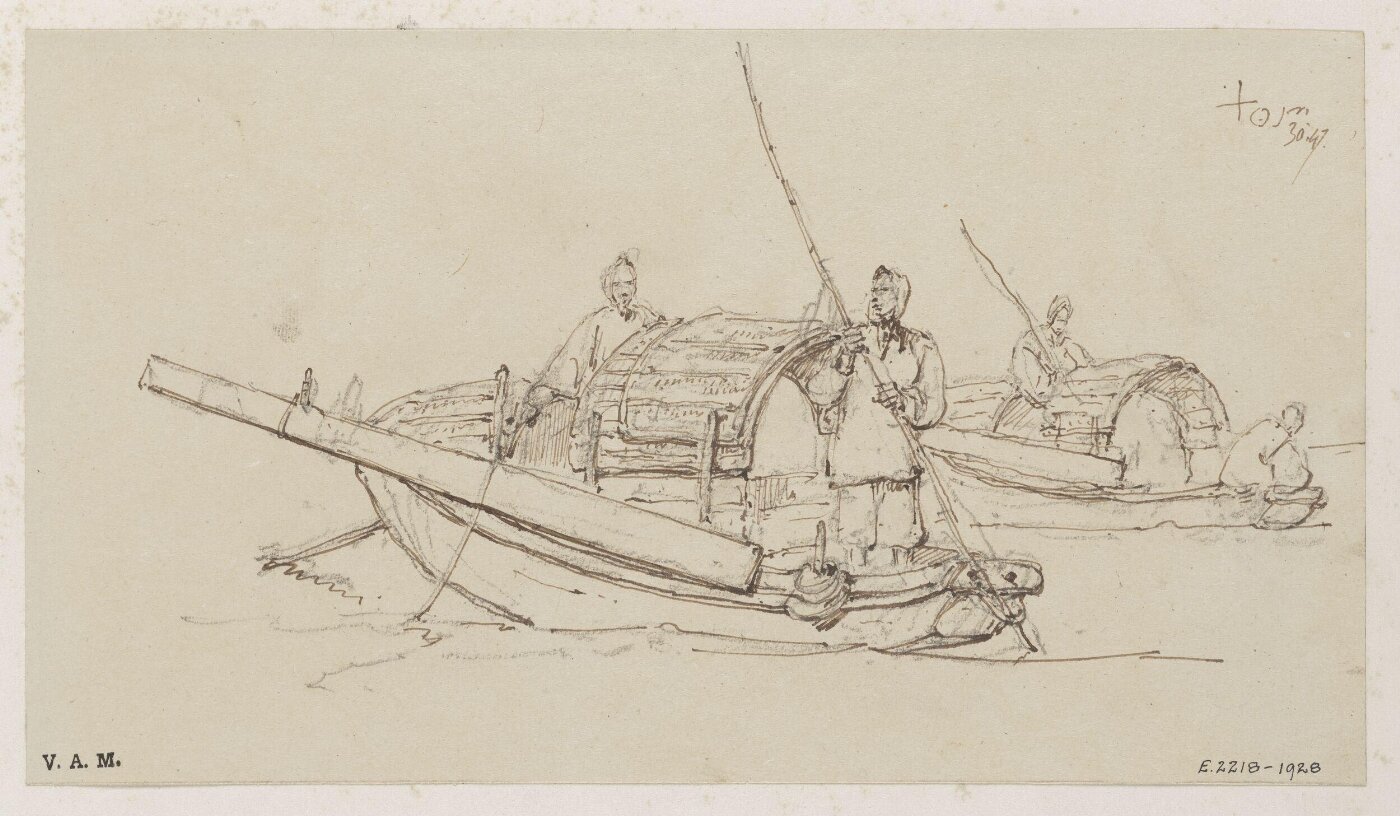 George Chinnery, Two Tanka boats