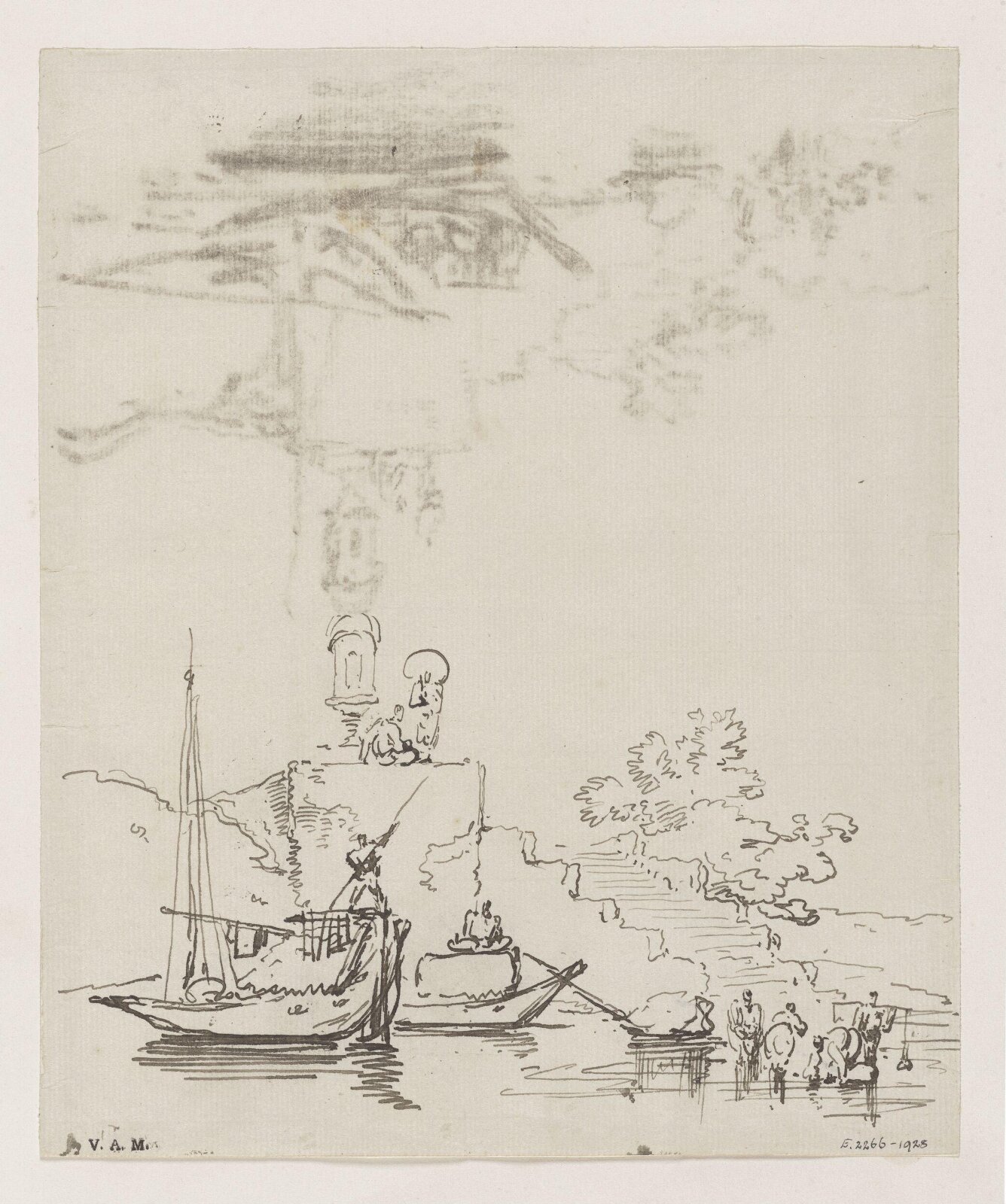 Drawing, George Chinnery, 19th century