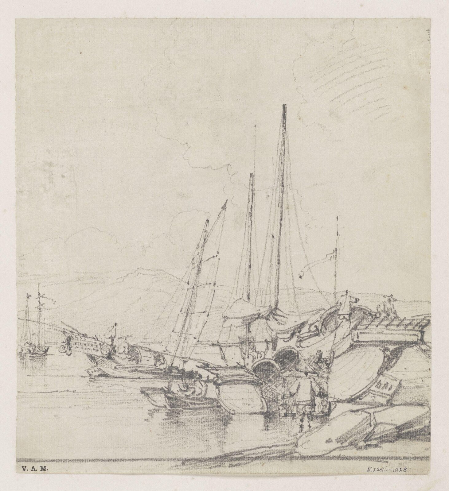 Drawing, George Chinnery, 19th century