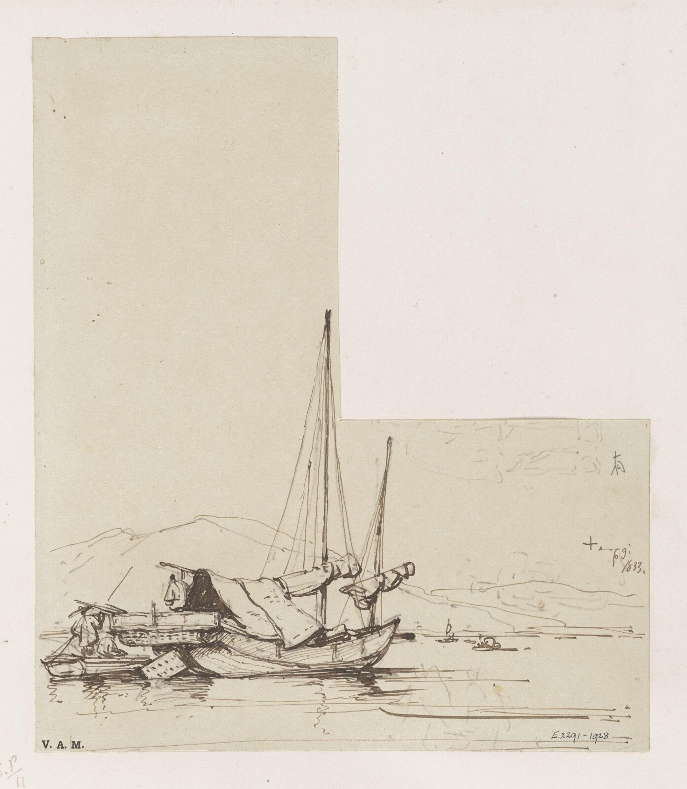 Drawing, George Chinnery, 19th century