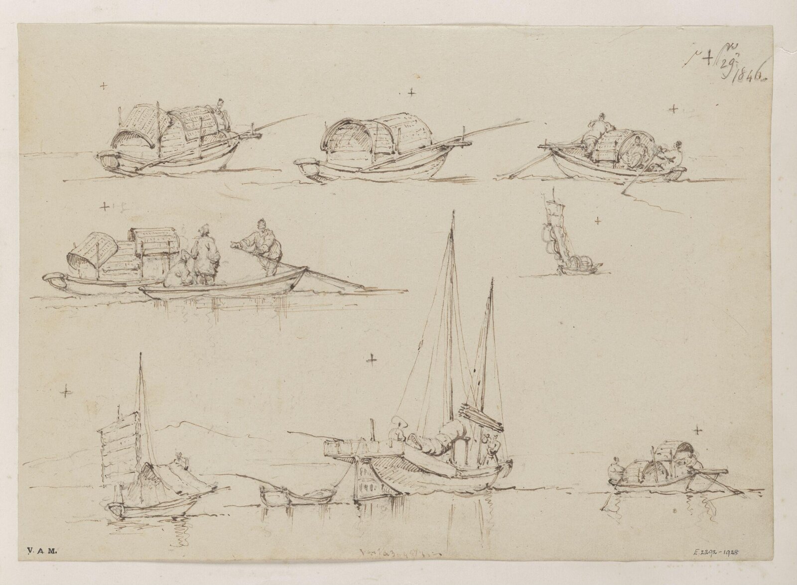 Drawing, George Chinnery, 19th century