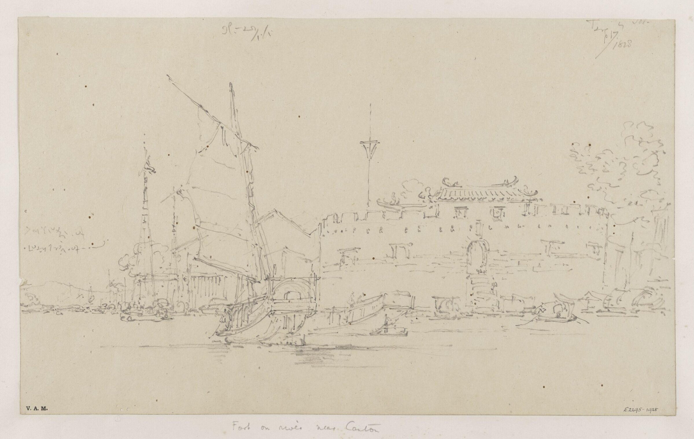 Drawing, George Chinnery, 19th century