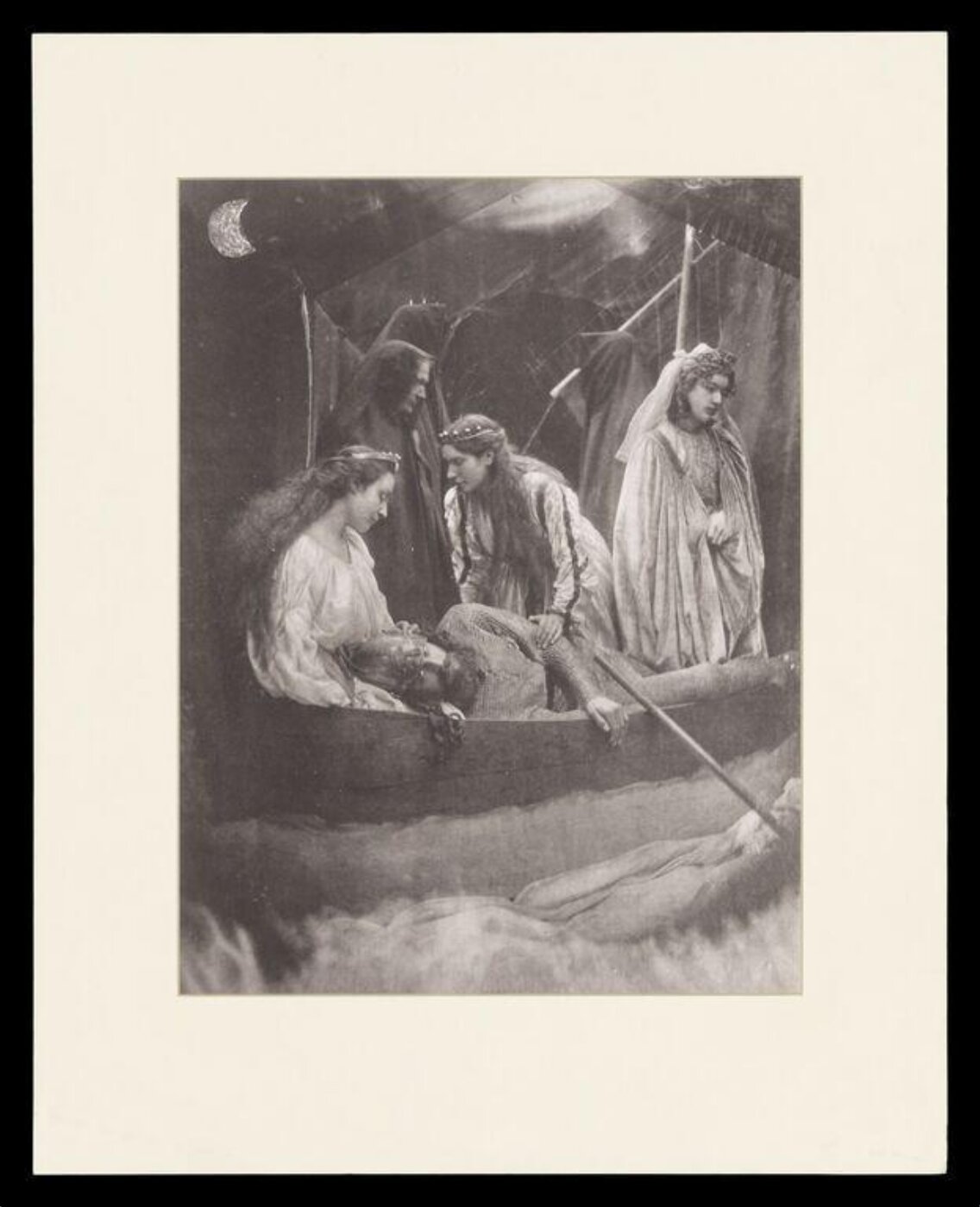 Cameron, Julia Margaret, King Lear allotting his kingdom to his three daughters