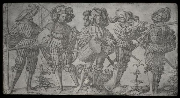 Five German soldiers | Hopfer, Daniel | V&A Explore The Collections